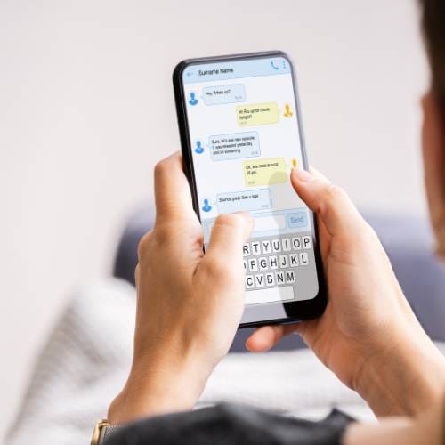 Flirty Lines Over Text