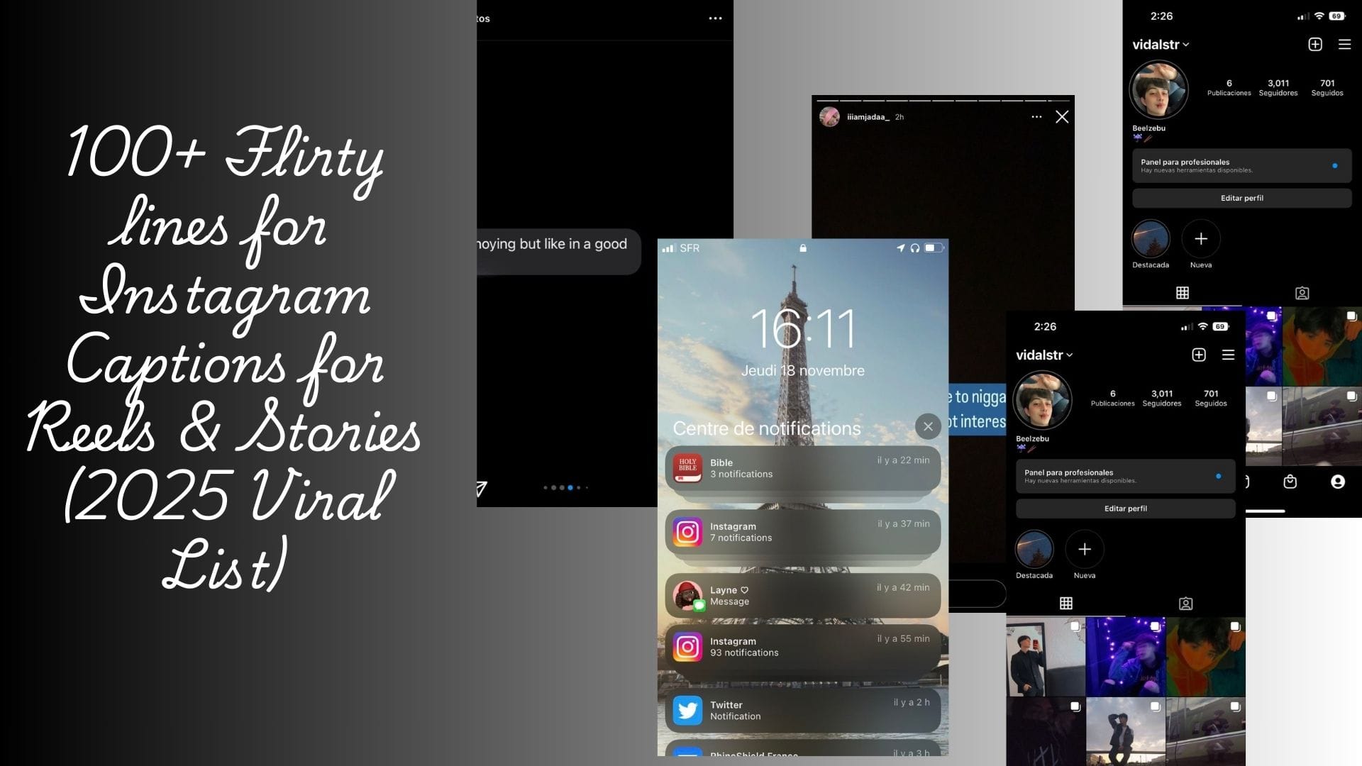 Flirty lines for Instagram Captions